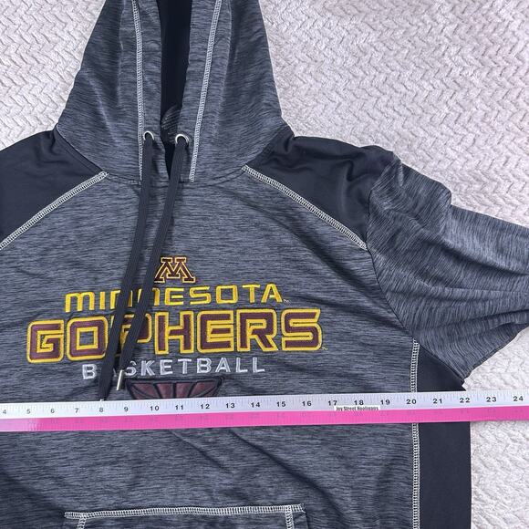 Minnesota Golden Gophers Basketball Women’s Medium Embroidered Hoodie Sweatshirt - Picture 9 of 11
